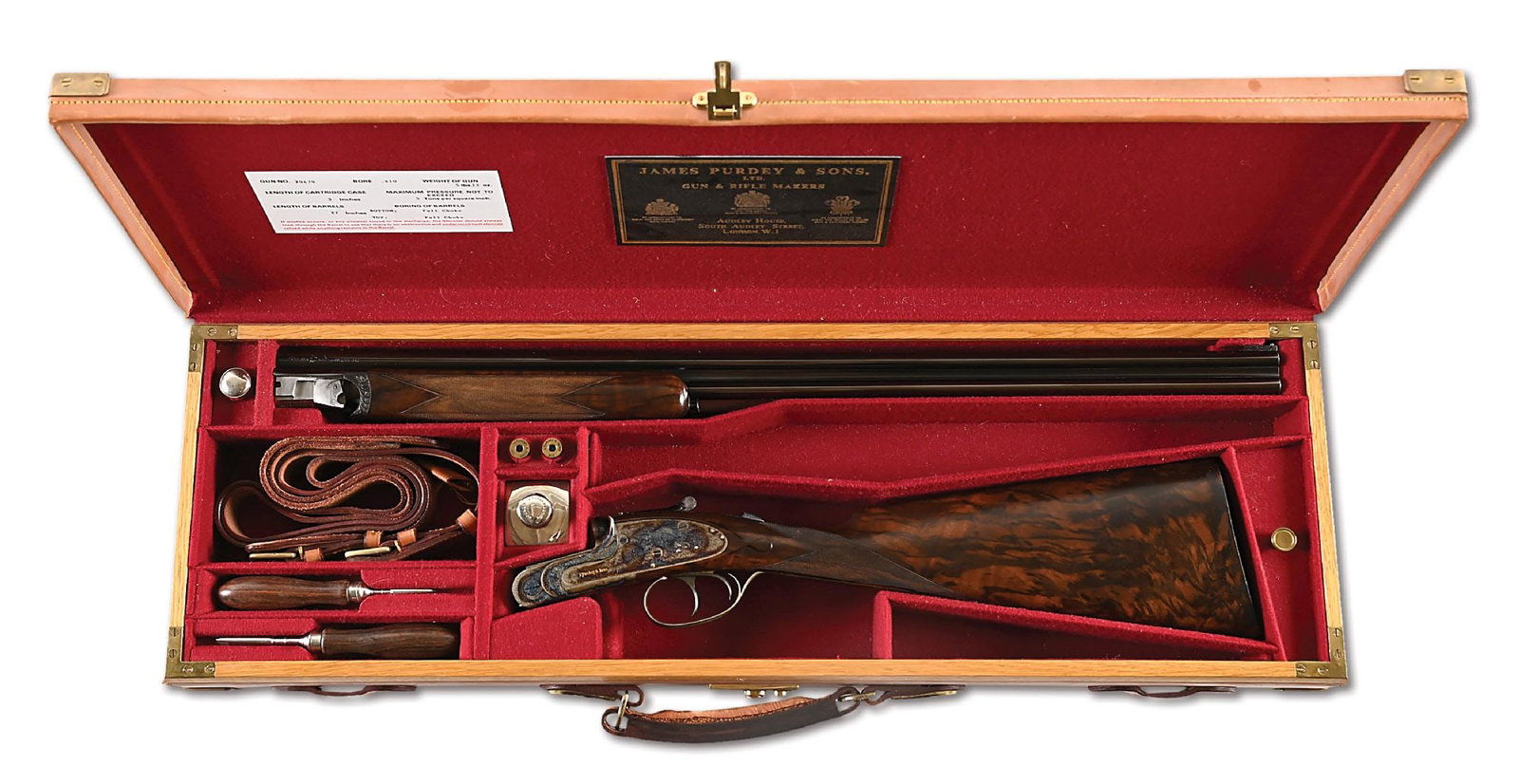 (M) EXQUISITE PURDEY .410 OVER/UNDER SLE SHOTGUN WITH CASE. (1 of 17)
