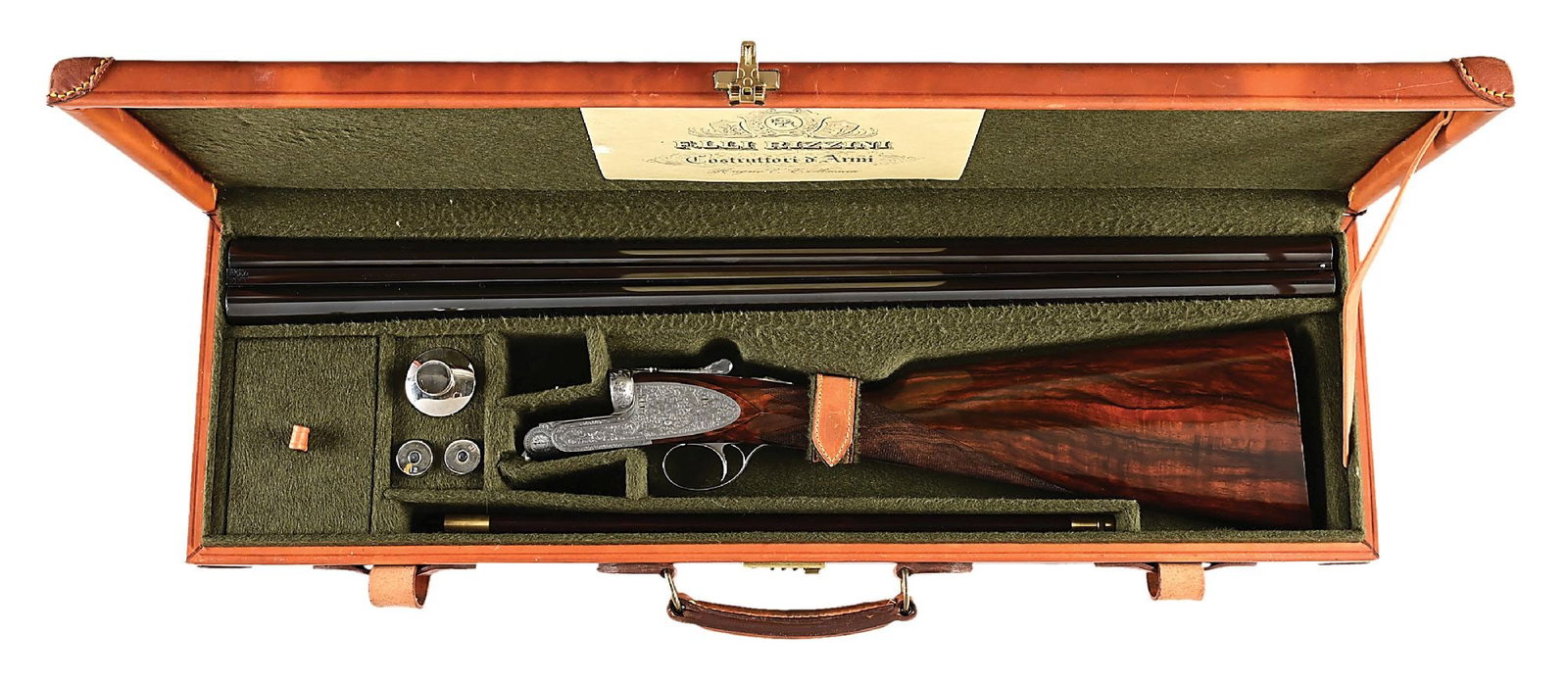 (M) MUFFOLINI ENGRAVED RIZZINI 12 GAUGE SIDE BY SIDE SHOTGUN WITH CASE (1 of 18)