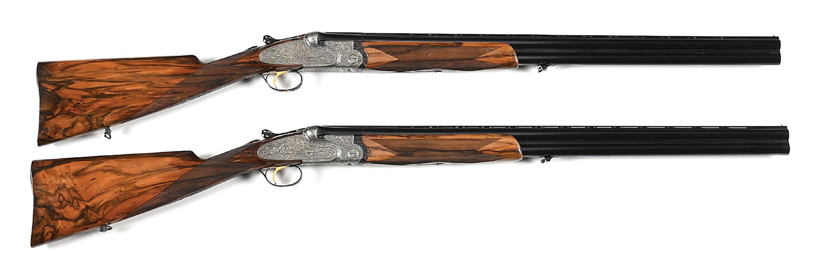 (M) LOVELY MATCHED PAIR OF BERETTA S3 EELL OVER-UNDER EJECTOR SINGLE TRIGGER GAME SHOTGUNS HAVING (1 of 16)
