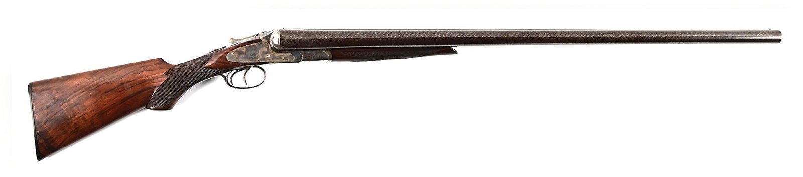 (C) EXTREMELY RARE HUNTER ARMS L.C. SMITH NO.(GRADE) 2 HAMMERLESS 8 BORE SIDE BY SIDE SHOTGUN (1 of 11)