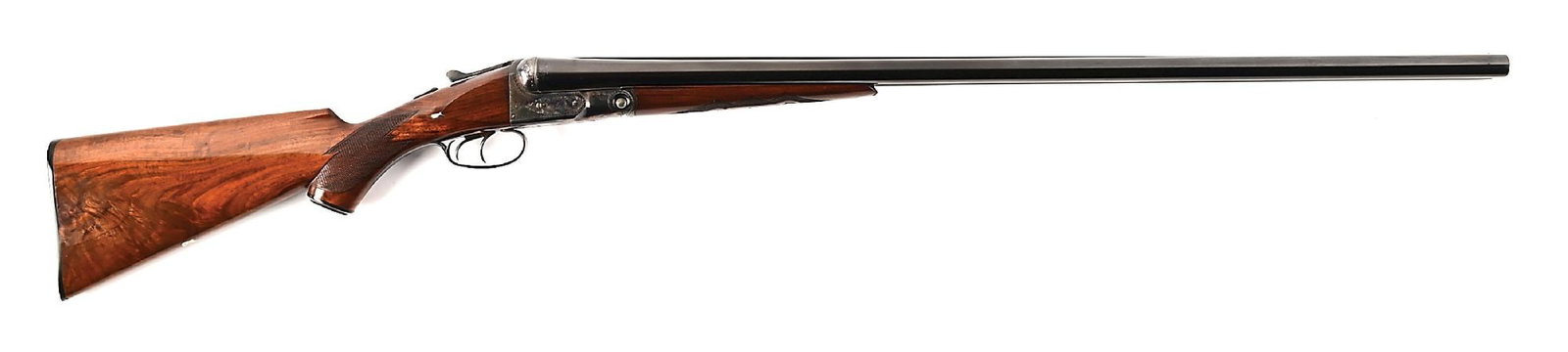 (C) PARKER BROTHERS GHE GRADE SIDE BY SIDE 12 GAUGE SHOTGUN. (1 of 12)