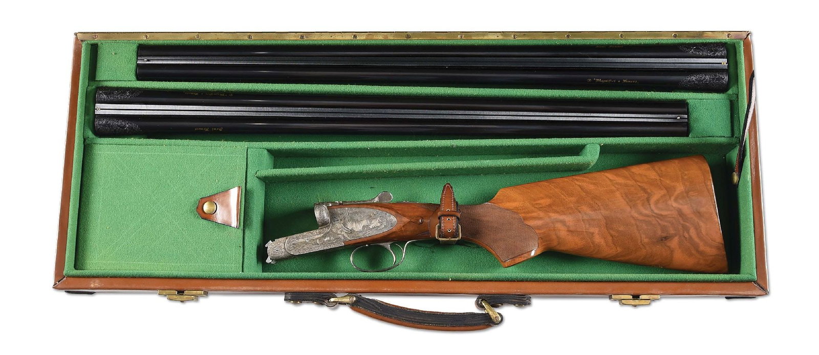 (M) FAMARS DIANA 2 BARREL SET 12 BORE SIDE BY SIDE SHOTGUN WITH CASE. (1 of 20)