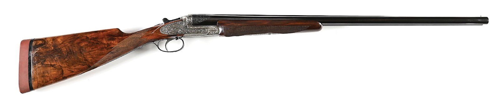 (C) HIGH GRADE G.A. NOTHNAGEL HOLLAND & HOLLAND STYLE SLE 12 BORE SIDE BY SIDE SHOTGUN. (1 of 11)