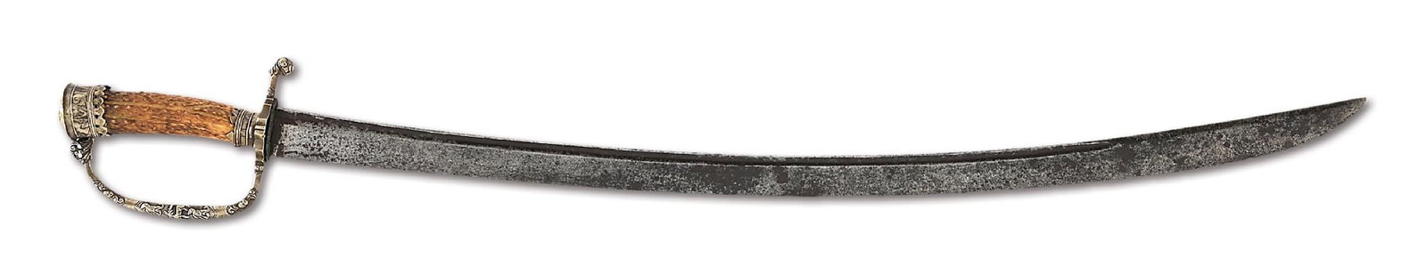 REVOLUTIONAY WAR ERA GERMANIC HUNTING SWORD. (1 of 10)