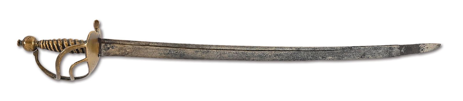 BRITISH MID 18TH CENTURY REGIMENTALLY MARKED GRENADIER SWORD. (1 of 13)