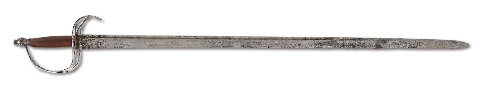 RARE IRON HILTED AMERICAN WAGON WHEEL HORSEMAN'S SABER. (1 of 11)