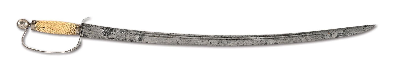 REVOLUTIONARY WAR AMERICAN SILVER HILTED SHORT SWORD. (1 of 11)