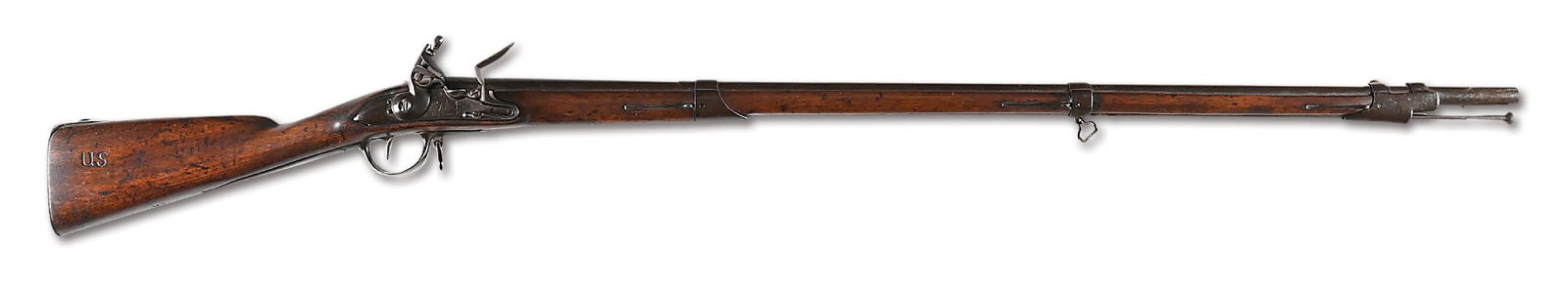 (A) IMPORTANT DOCUMENTED LAFAYETTE SHIPMENT MARKED AND "U. STATES" TRIPLE BRANDED FRENCH MODEL 1774 (1 of 13)