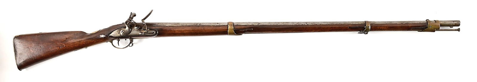 (A) RARE DUTCH REVOLUTIONARY WAR OFFICER'S FLINTLOCK FUSIL. (1 of 11)