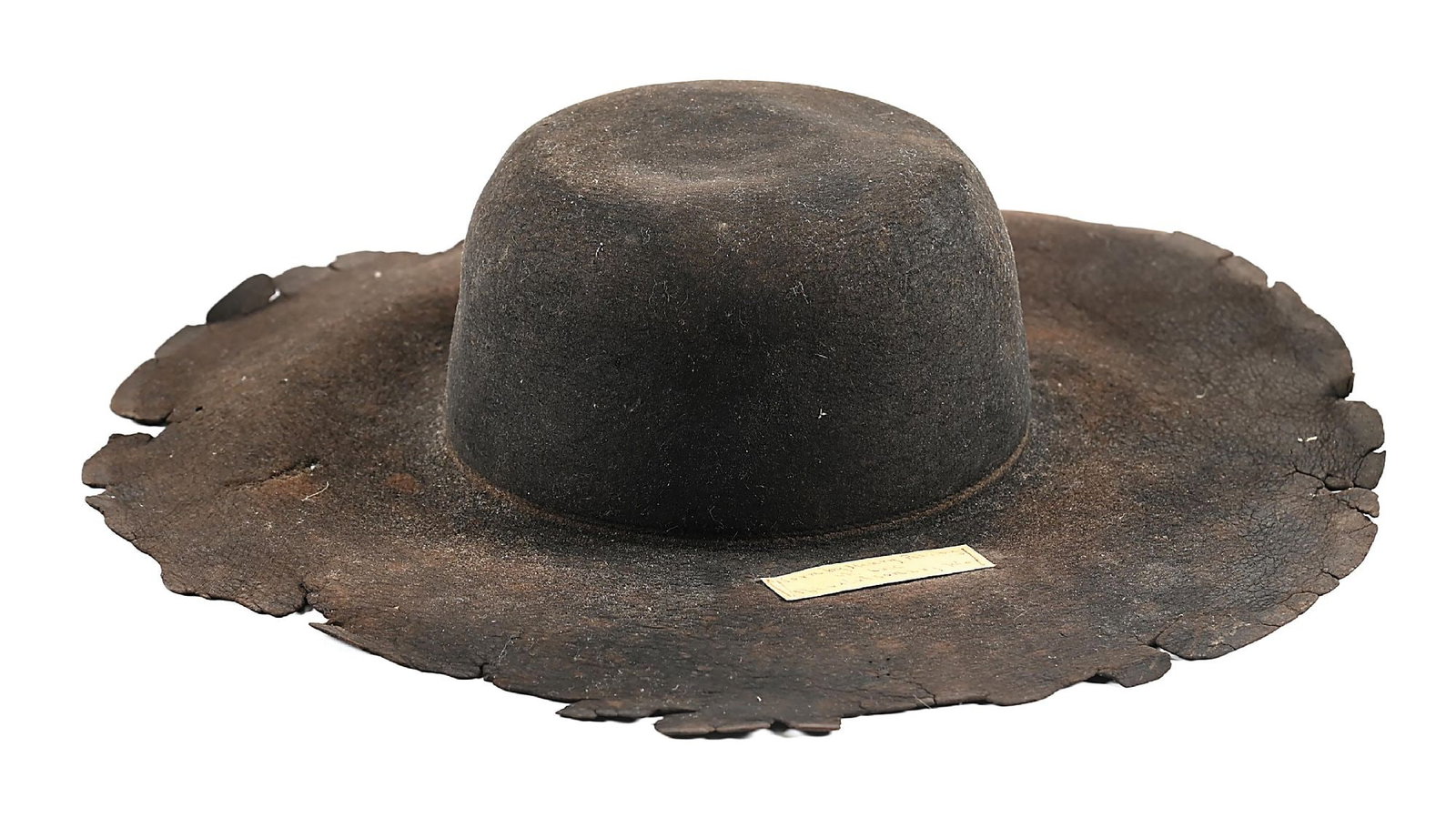 IDENTIFIED REVOLUTIONARY WAR PENNSYLVANIA MILITIA BRIMMED HAT. (1 of 6)