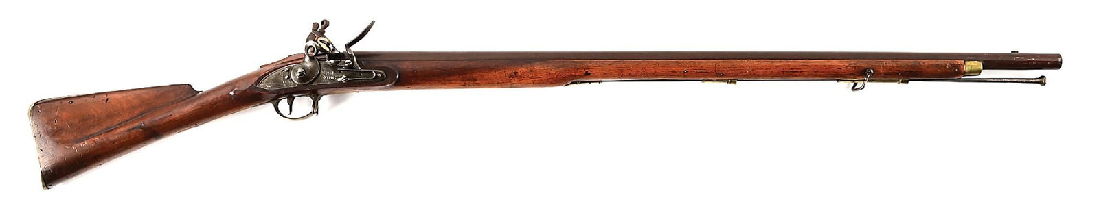 (A) W.J. KING INDIA PATTERN BROWN BESS FLINTLOCK MUSKET. (1 of 10)