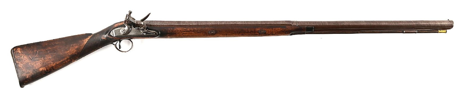 (A) THOMAS FOWLER 4 BORE FLINTLOCK SHOTGUN WITH IRISH REGISTRATION. (1 of 12)