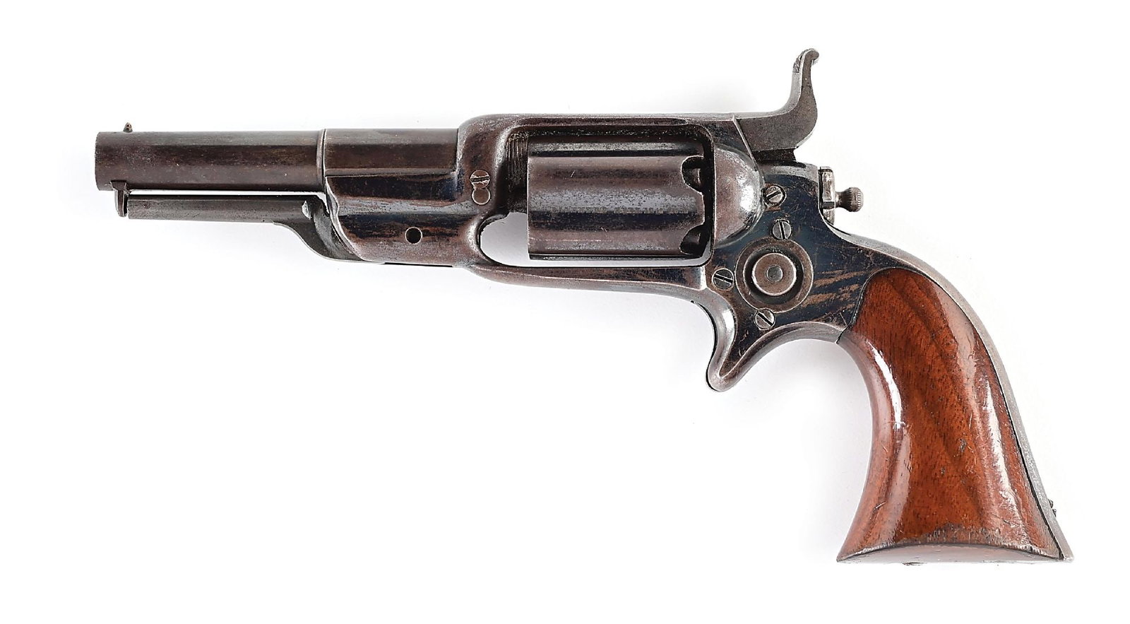 (A) FINE COLT MODEL 1855 ROOT SIDEHAMMER PERCUSSION REVOLVER. (1 of 10)