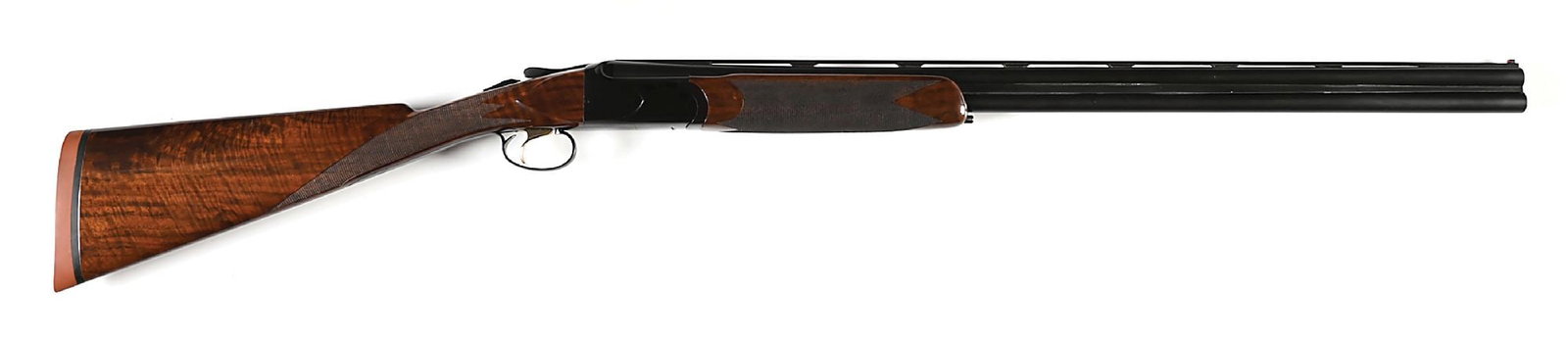 (M) CSMC MODEL 21 20 BORE OVER/UNDER SHOTGUN.: A very interesting take on the iconic Winchester Model 21 double built by Connecticut Shotgun Manufacturing Company. Blacked superposed CSM barrels with with automatic ejectors, matted ventilated rib,