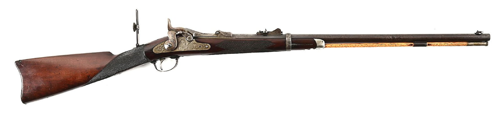 (A) US SPRINGFIELD MODEL 1875 OFFICER'S MODEL TRAPDOOR RIFLE. (1 of 11)