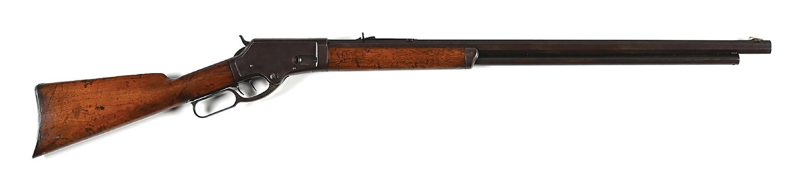 (A) HEAVY BARREL MARLIN MODEL 1881 LEVER ACTION RIFLE IN .45-70. (1 of 9)