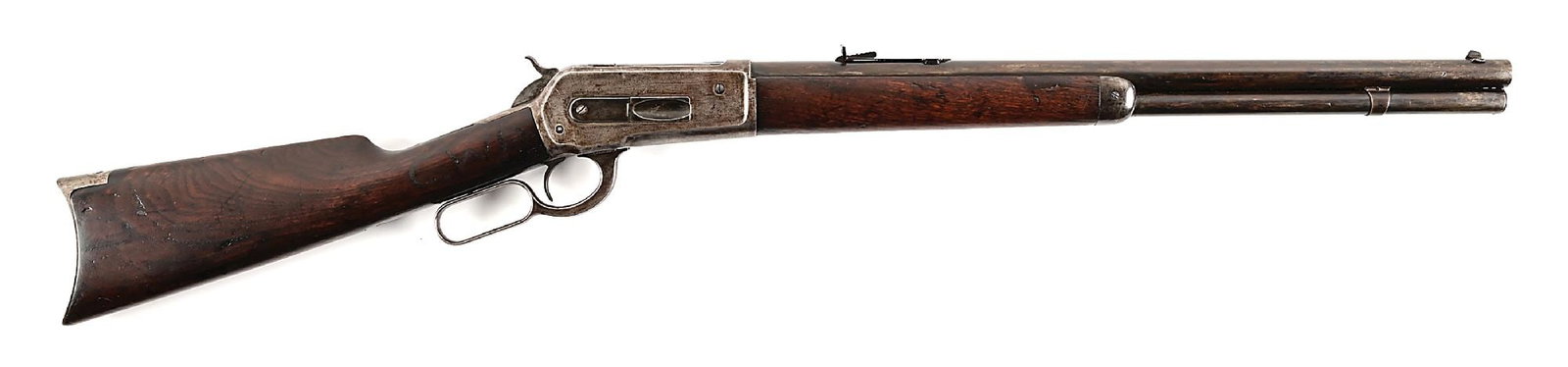 (A) WINCHESTER MODEL 1886 LEVER ACTION SHORT RIFLE IN .45-70 (1 of 11)