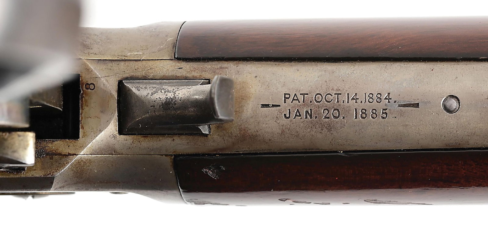 (A) WINCHESTER MODEL 1886 .45-70 LEVER ACTION RIFLE. - 10