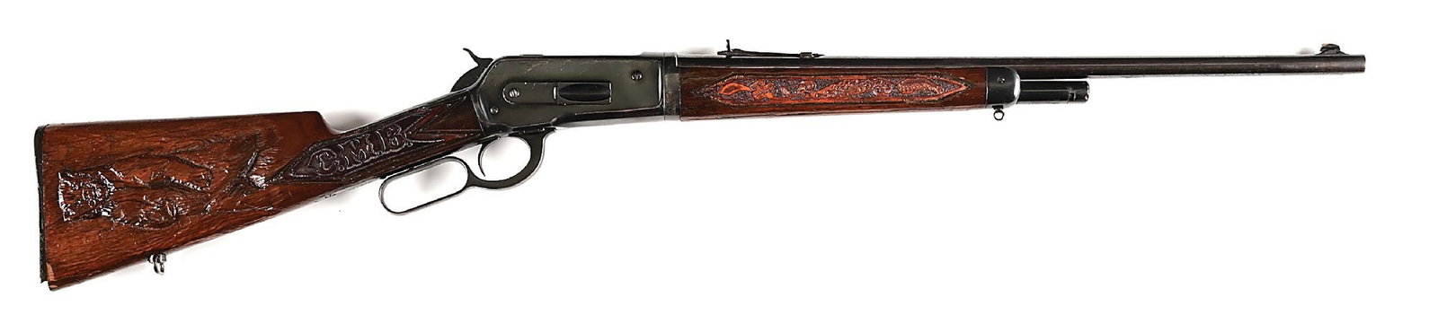 (C) WINCHESTER MODEL 1886 LIGHTWEIGHT LEVER ACTION RIFLE IN .45-70. (1 of 11)
