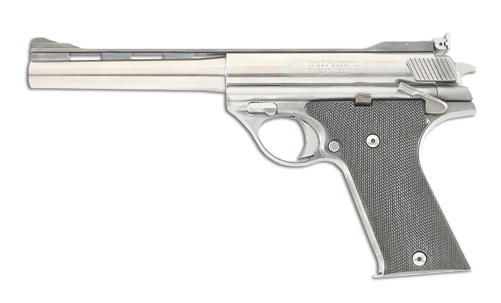 (M) PASADENA AMT AUTOMAG MODEL 180 SEMI-AUTOMATIC PISTOL IN .44 AMP. (1 of 9)