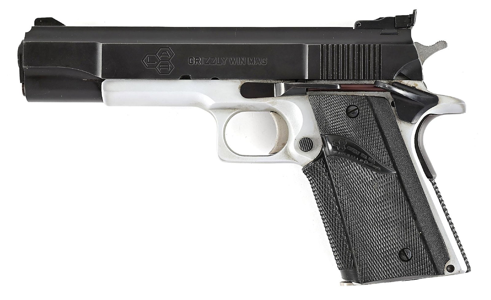 (M) GRIZZLY MARK 1 SEMI-AUTOMATIC PISTOL IN .45 WIN MAG. (1 of 10)