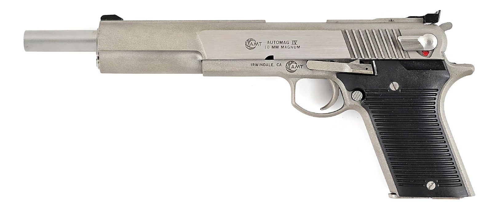 (M )AMT AUTOMAG MODEL IV SEMI-AUTOMATIC PISTOL IN 10MM WITH BOX (1 of 7)
