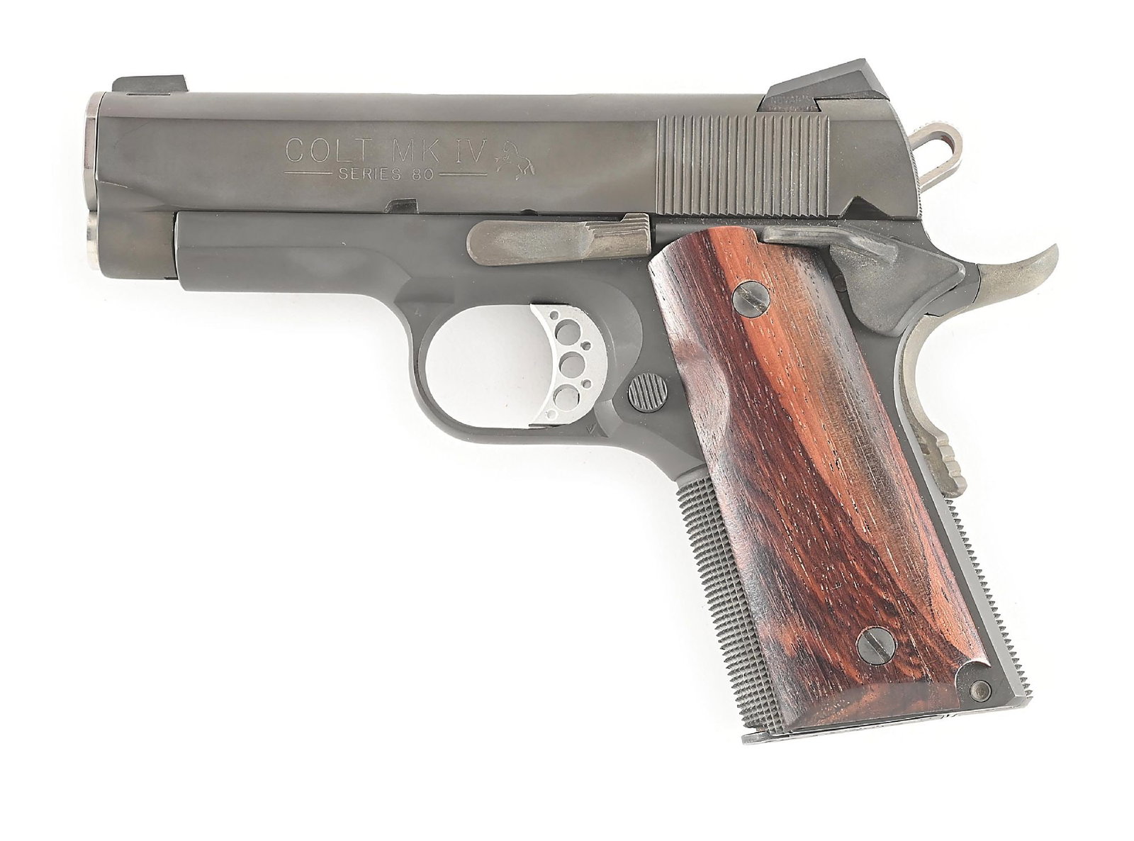 (M) DESIRABLE CT BRIAN CUSTOM COLT MK IV SERIES 80 OFFICER'S ACP SEMI-AUTOMATIC PISTOL. (1 of 7)
