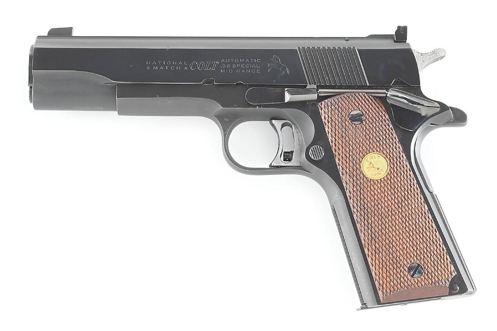 (C) COLT NATIONAL MATCH (1961) MID RANGE .38 SPECIAL SEMI AUTOMATIC PISTOL (1 of 9)