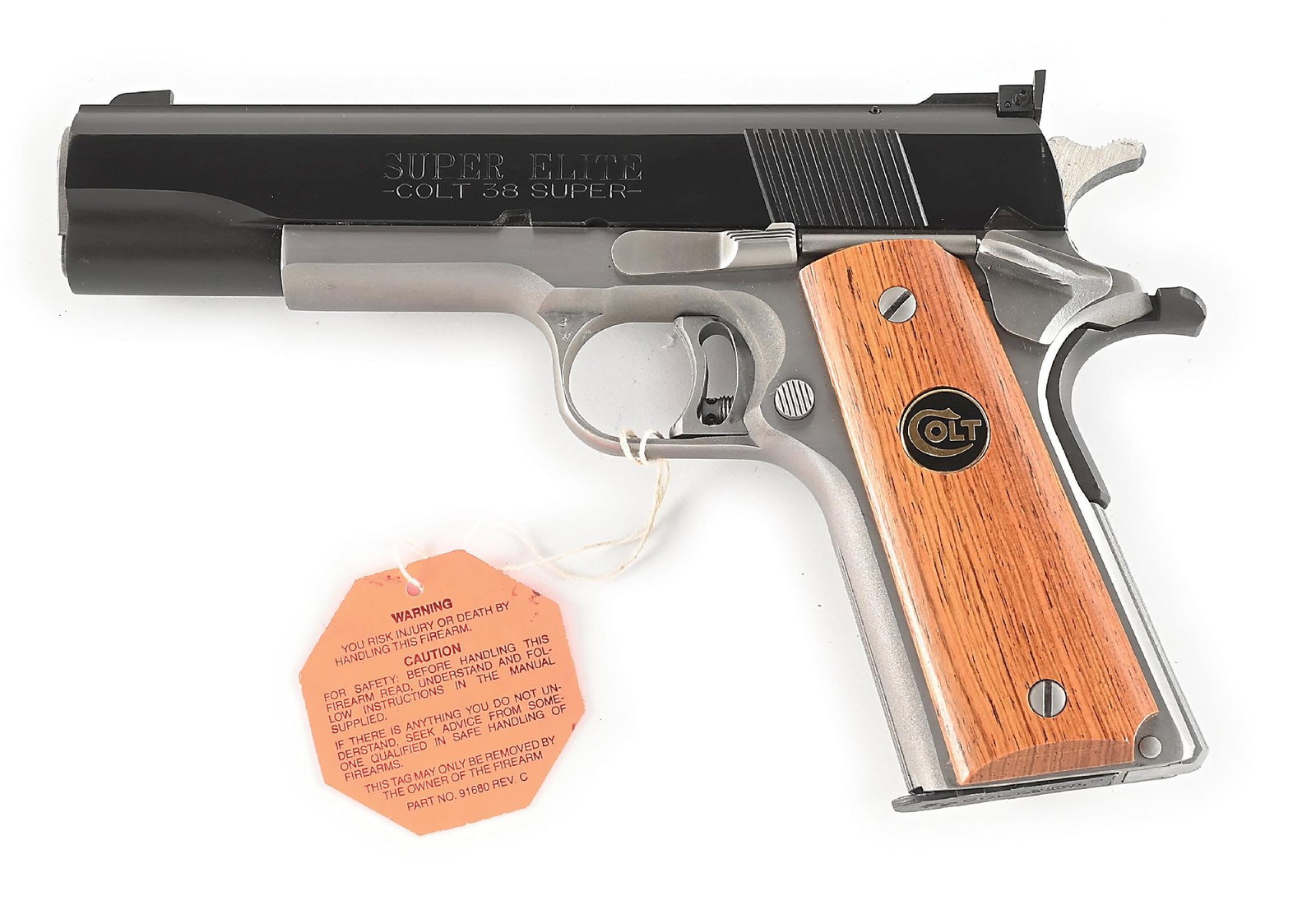 (M) COLT GOLD CUP NATIONAL MATCH SUPER ELITE SEMI-AUTOMATIC PISTOL IN .38 SUPER. (1 of 9)