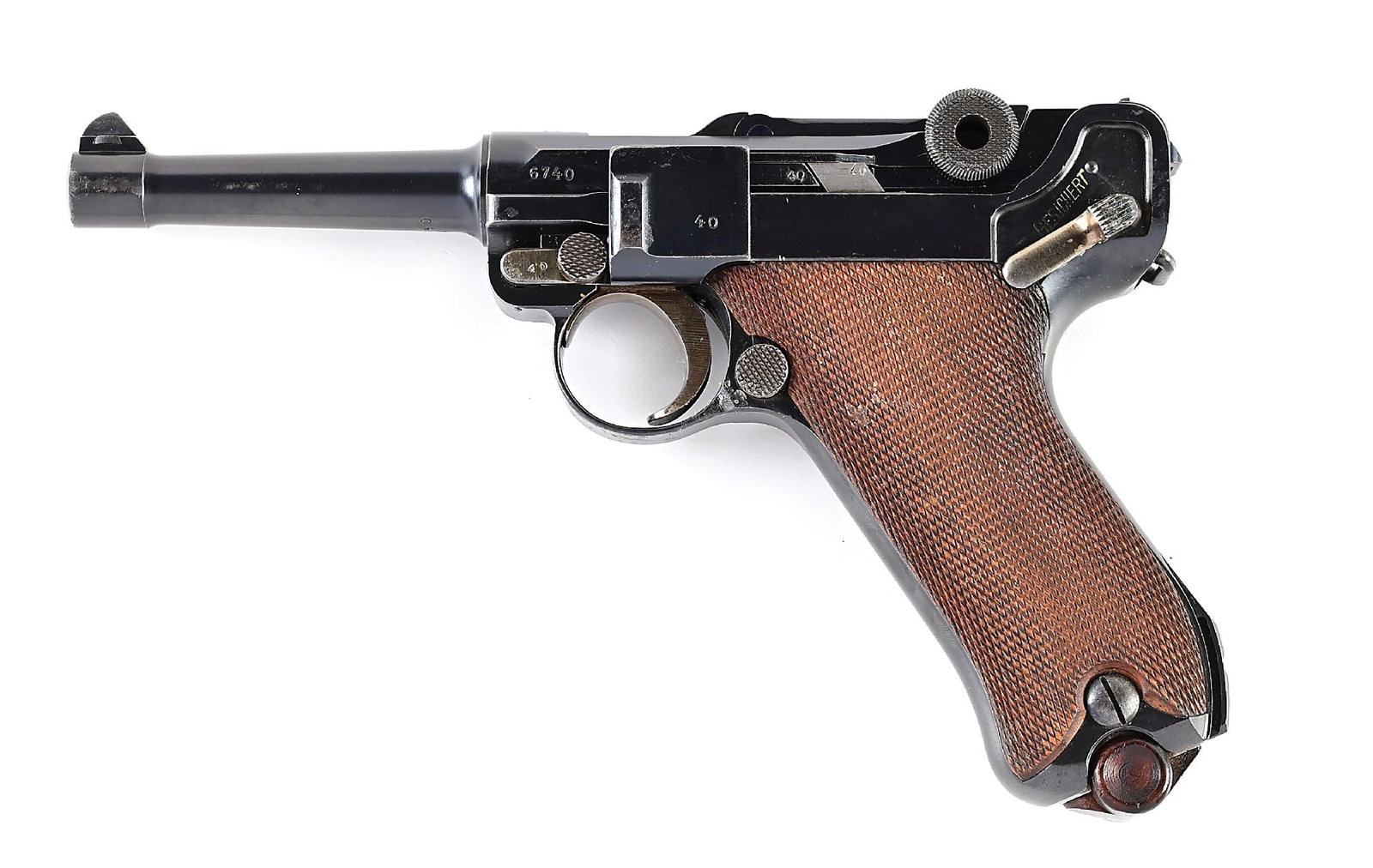 (C) DWM P.08 LUGER SEMI-AUTOMATIC PISTOL (1915). (1 of 10)