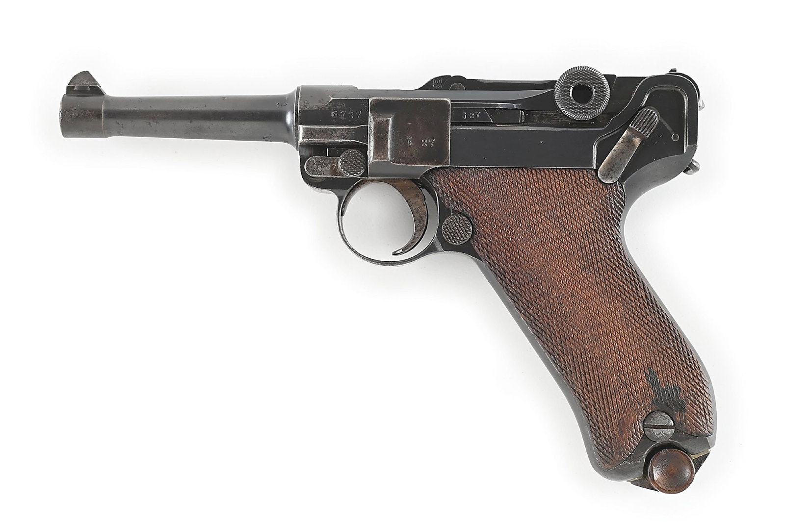 (C) ERFURT P.08 LUGER 9MM SEMI-AUTOMATIC PISTOL. (1 of 11)