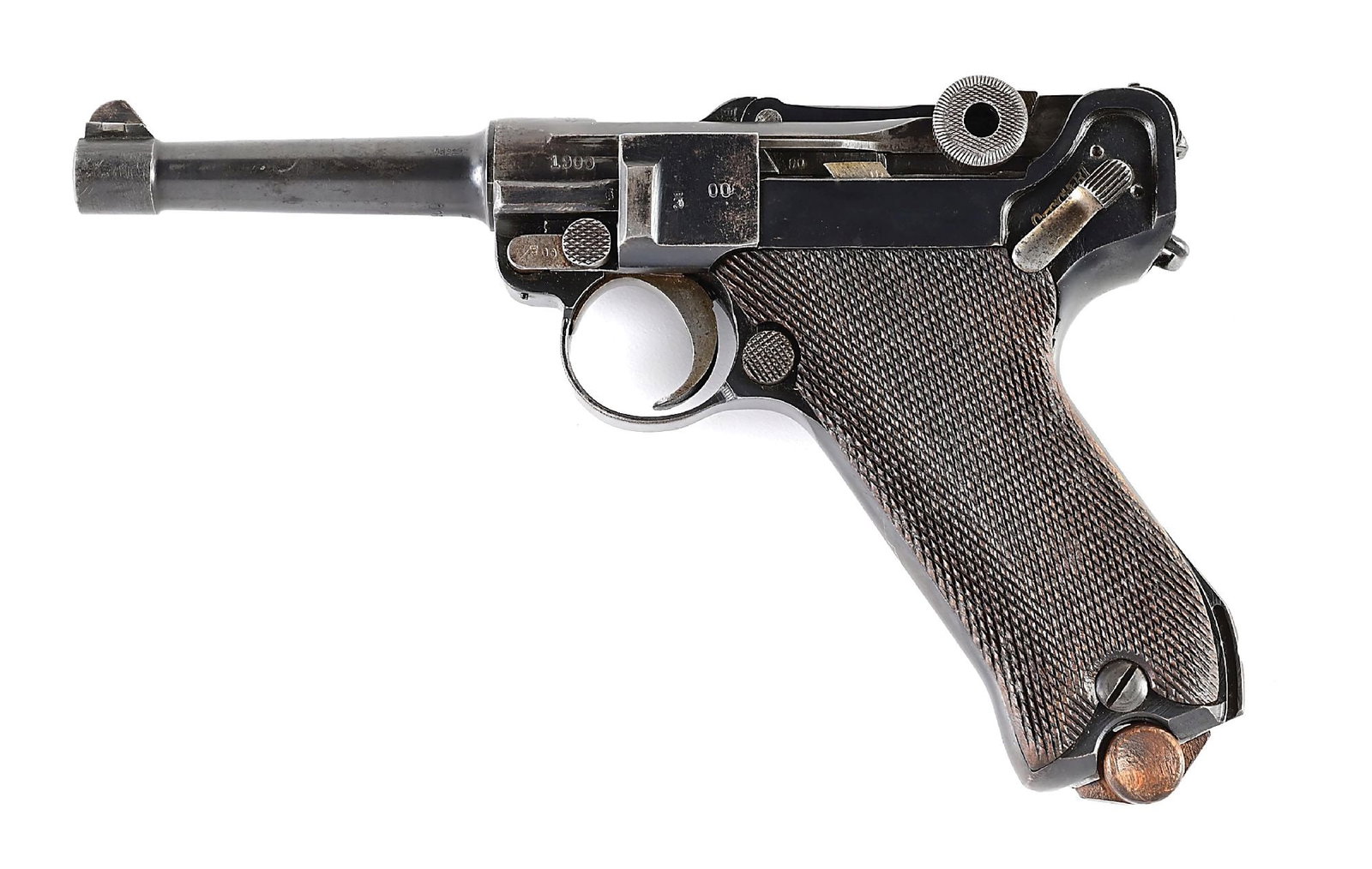 (C) 1917 DATED ERFURT P.08 LUGER SEMI-AUTOMATIC PISTOL. (1 of 11)