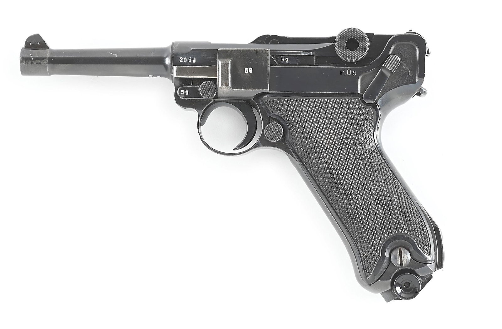 (C) MAUSER BYF 41 BLACK WIDOW P.08 LUGER WITH HOLSTER. (1 of 13)