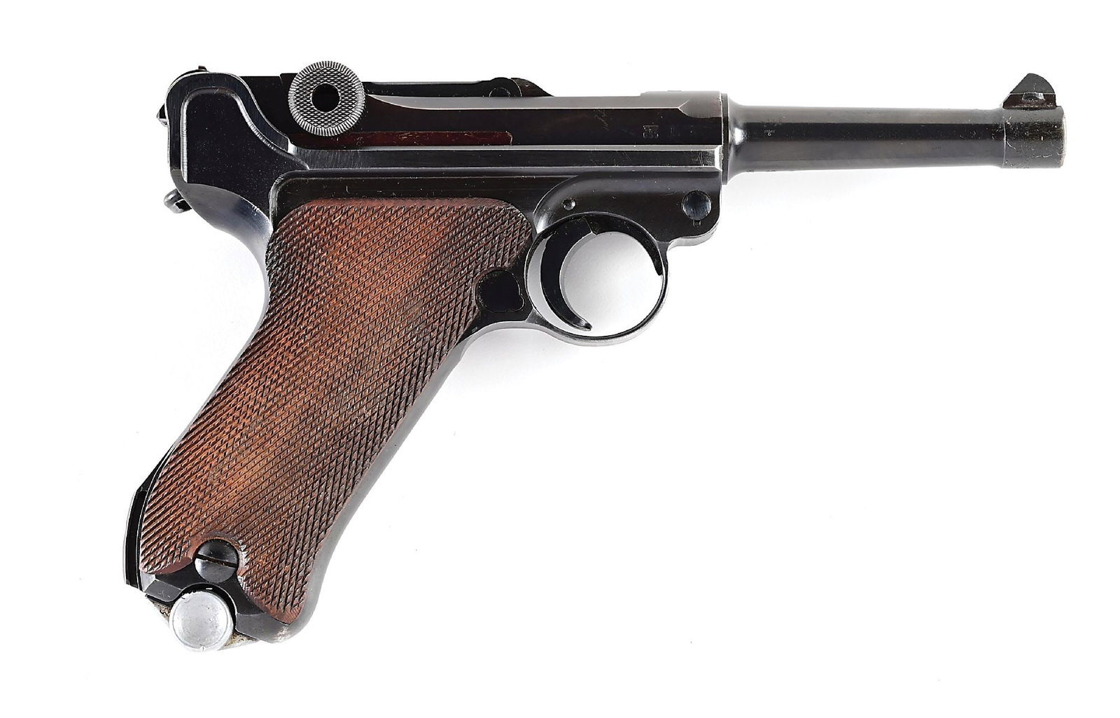 (C) MAUSER CODE 42 1940 DATED P.08 LUGER SEMI-AUTOMATIC PISTOL. - 2