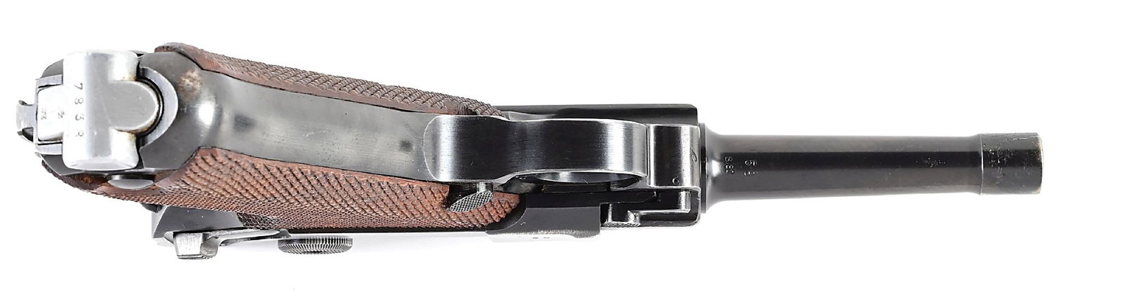 (C) MAUSER CODE 42 1940 DATED P.08 LUGER SEMI-AUTOMATIC PISTOL. - 4