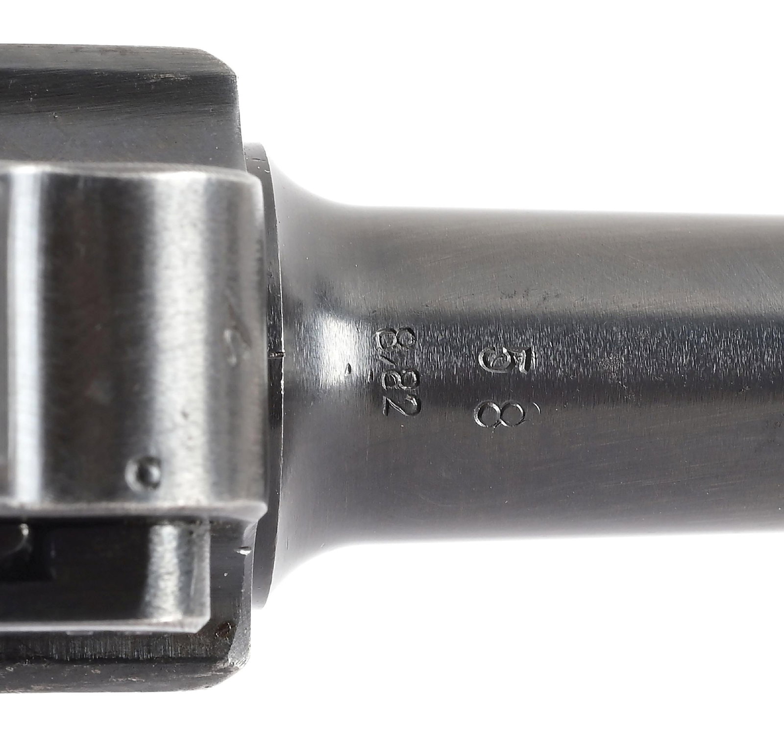 (C) MAUSER CODE 42 1940 DATED P.08 LUGER SEMI-AUTOMATIC PISTOL. - 7