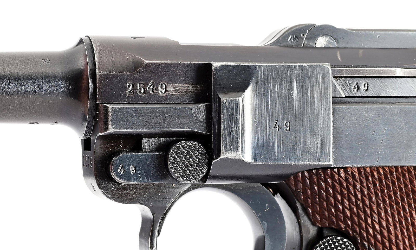 (C) 1939 DATED S/42 CODE P.08 LUGER SEMI-AUTOMATIC PISTOL. - 9