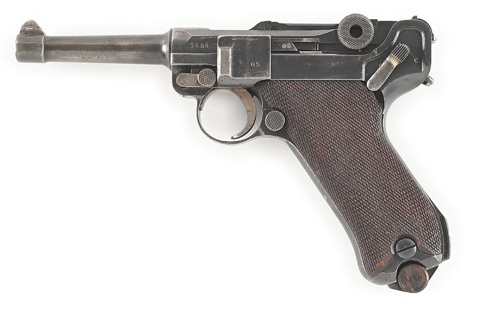 (C) DWM P.08 LUGER 9MM SEMI-AUTOMATIC PISTOL WITH HOLSTER (1915). (1 of 13)