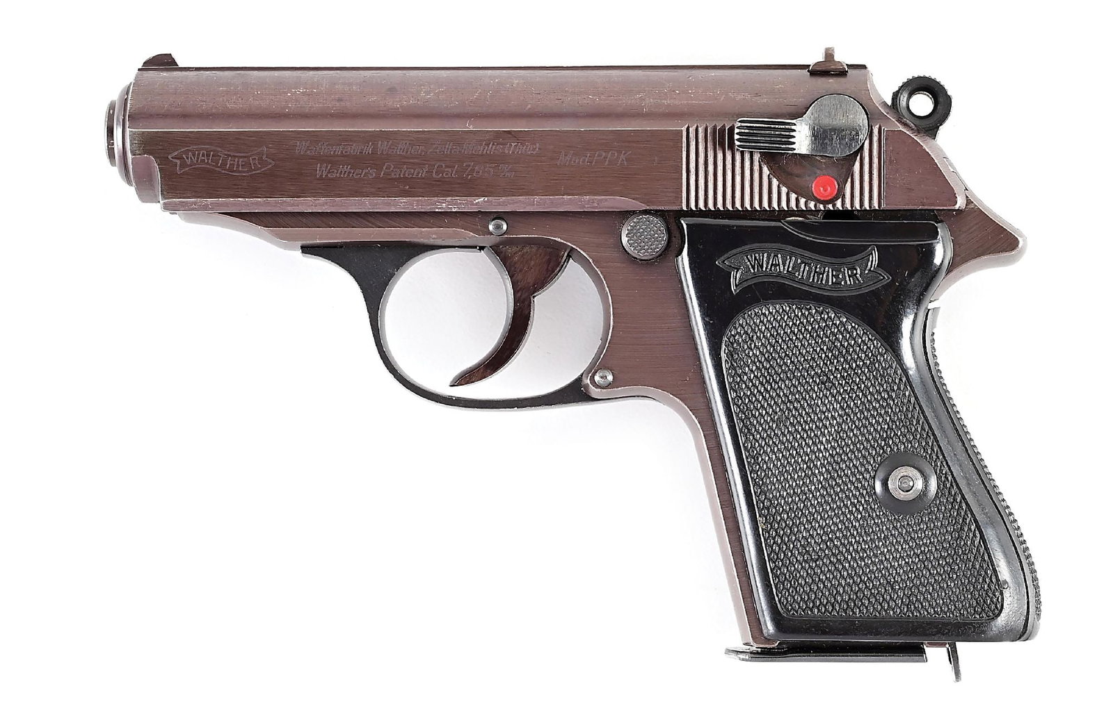 (C) WWII GERMAN WALTHER PPK SEMI-AUTOMATIC PISTOL (1944) (1 of 8)