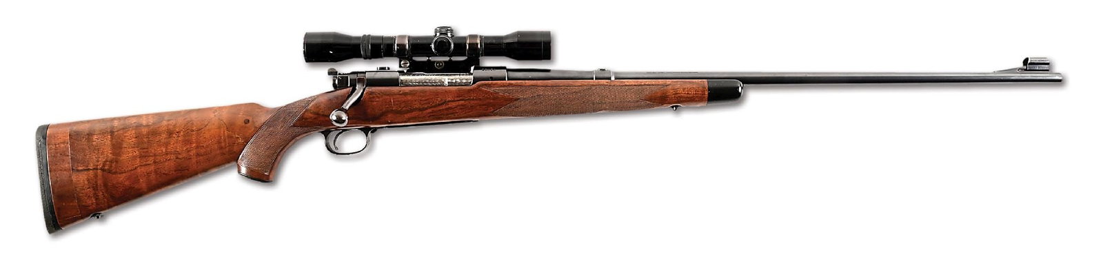 (C) PRE-WAR WINCHESTER MODEL 70 BOLT ACTION RIFLE IN .300 MAGNUM. (1 of 12)