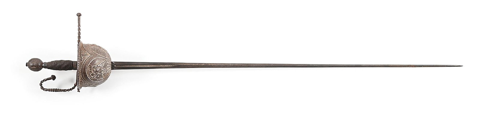 REPOUSSE CUP HILT RAPIER (1 of 9)
