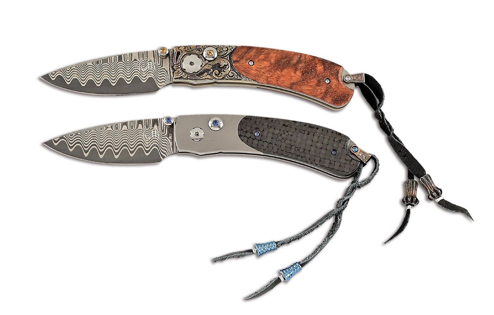 LOT OF 2: WILLIAM HENRY B09 BRIDGEPORT AND BO9 ATTACHE FOLDING KNIVES. (1 of 8)