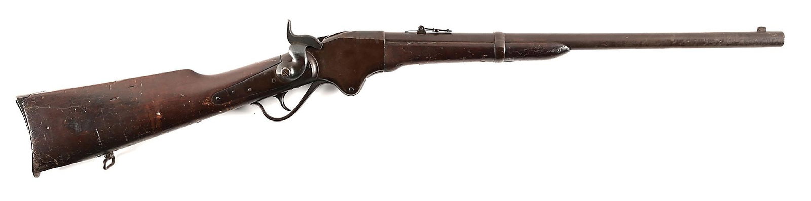 (A) SPENCER MODEL 1860 LEVER ACTION CARBINE WITH LATTIMER MASSACRE ASSOCIATION. (1 of 7)