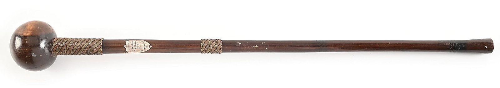 ZULU KNOBKERRIE CLUB RECOVERED AT RORKE'S DRIFT BY LT. J. ADENDORFF, N.N.C. (1 of 4)