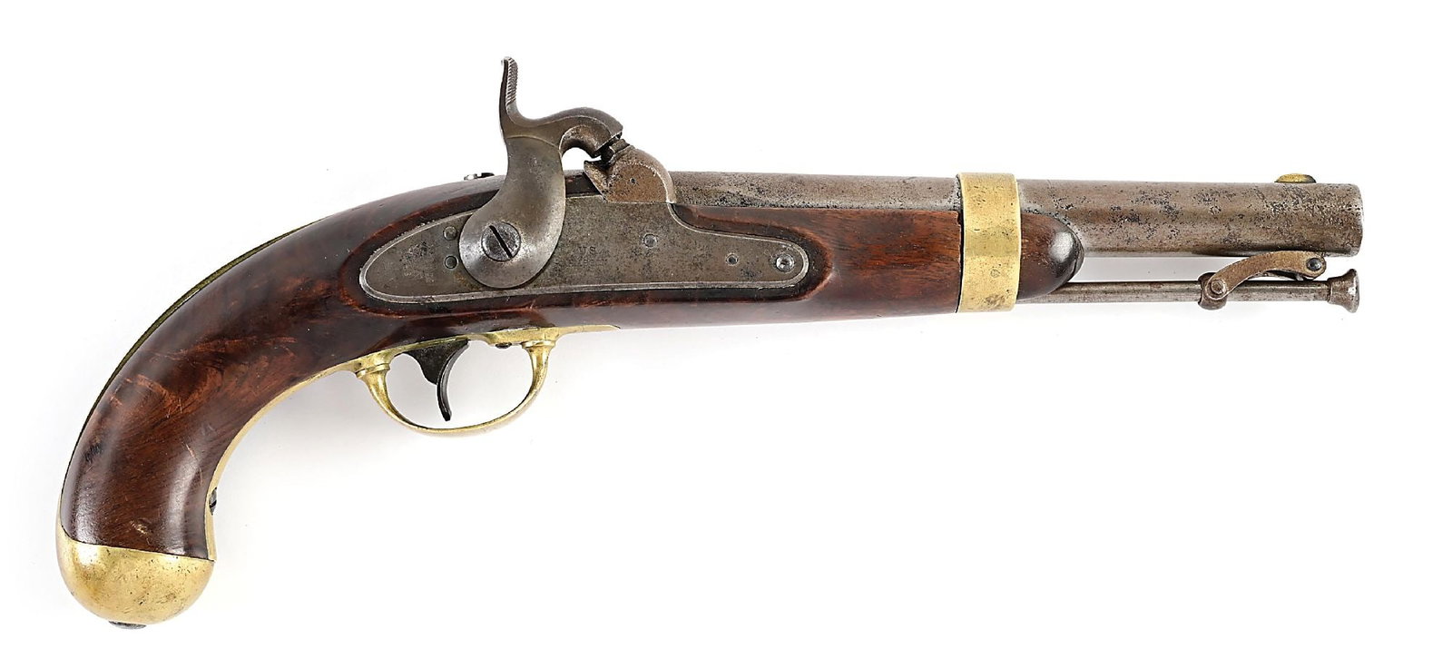 (A) US MODEL 1842 PERCUSSION PISTOL BY H. ASTON. (1 of 14)