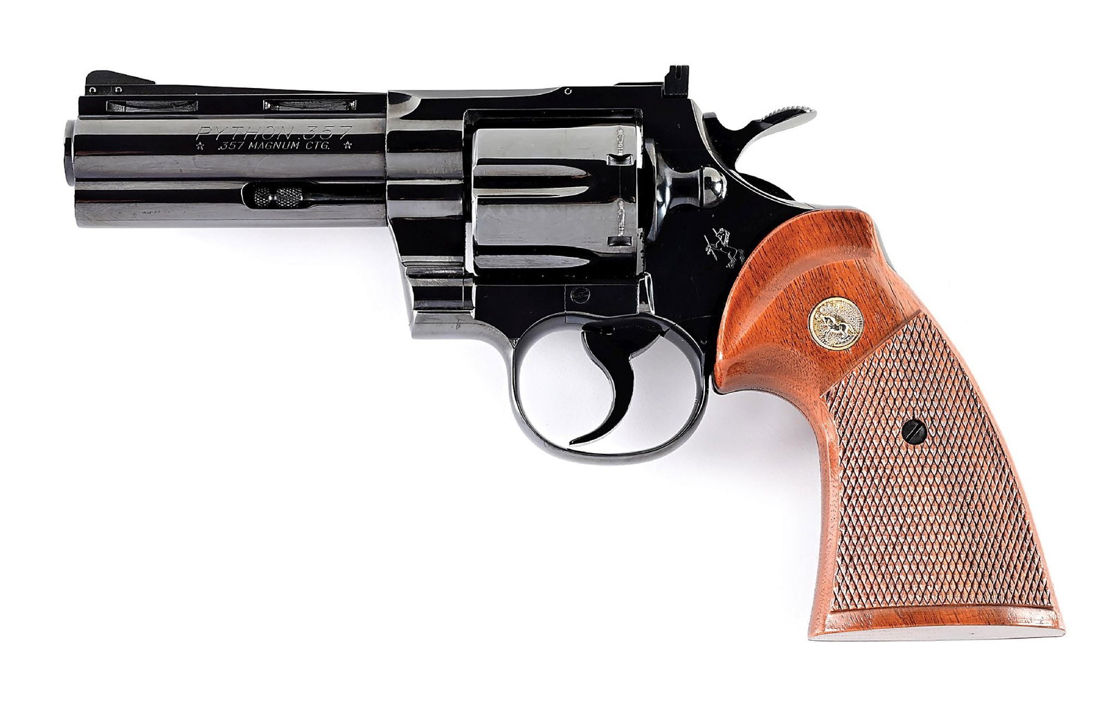 (C) EARLY COLT PYTHON DOUBLE ACTION .357 MAGNUM REVOVLER. (1 of 7)