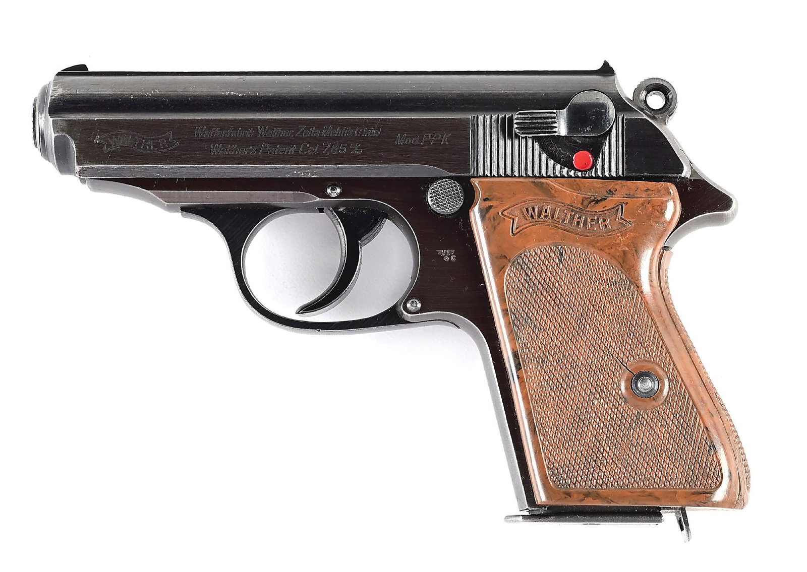 (C) POLICE MARKED WALTHER PPK SEMI AUTOMATIC PISTOL. (1 of 10)