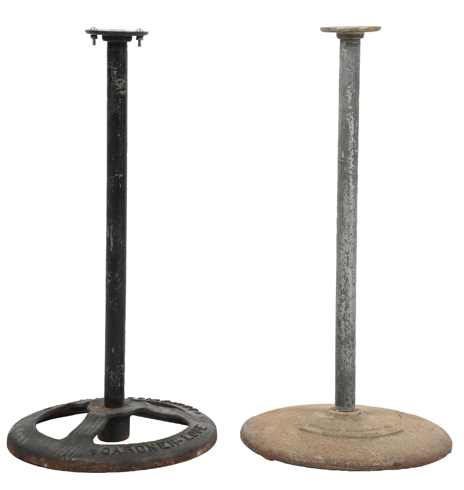 COLLECTION OF 2: CAST IRON VENDING MACHINE STANDS (1 of 3)