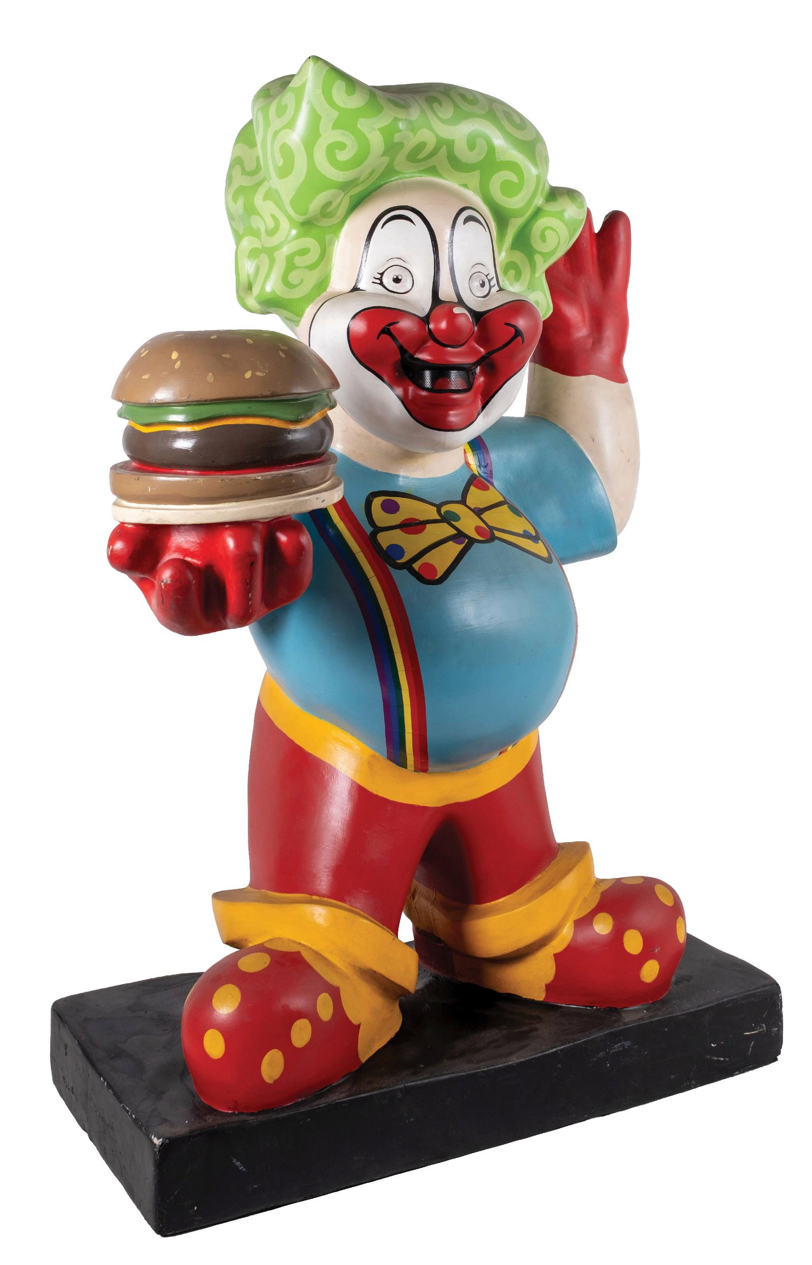 ORIGINAL BIG BOB'S STATUE REPAINTED AS A CLOWN (1 of 5)