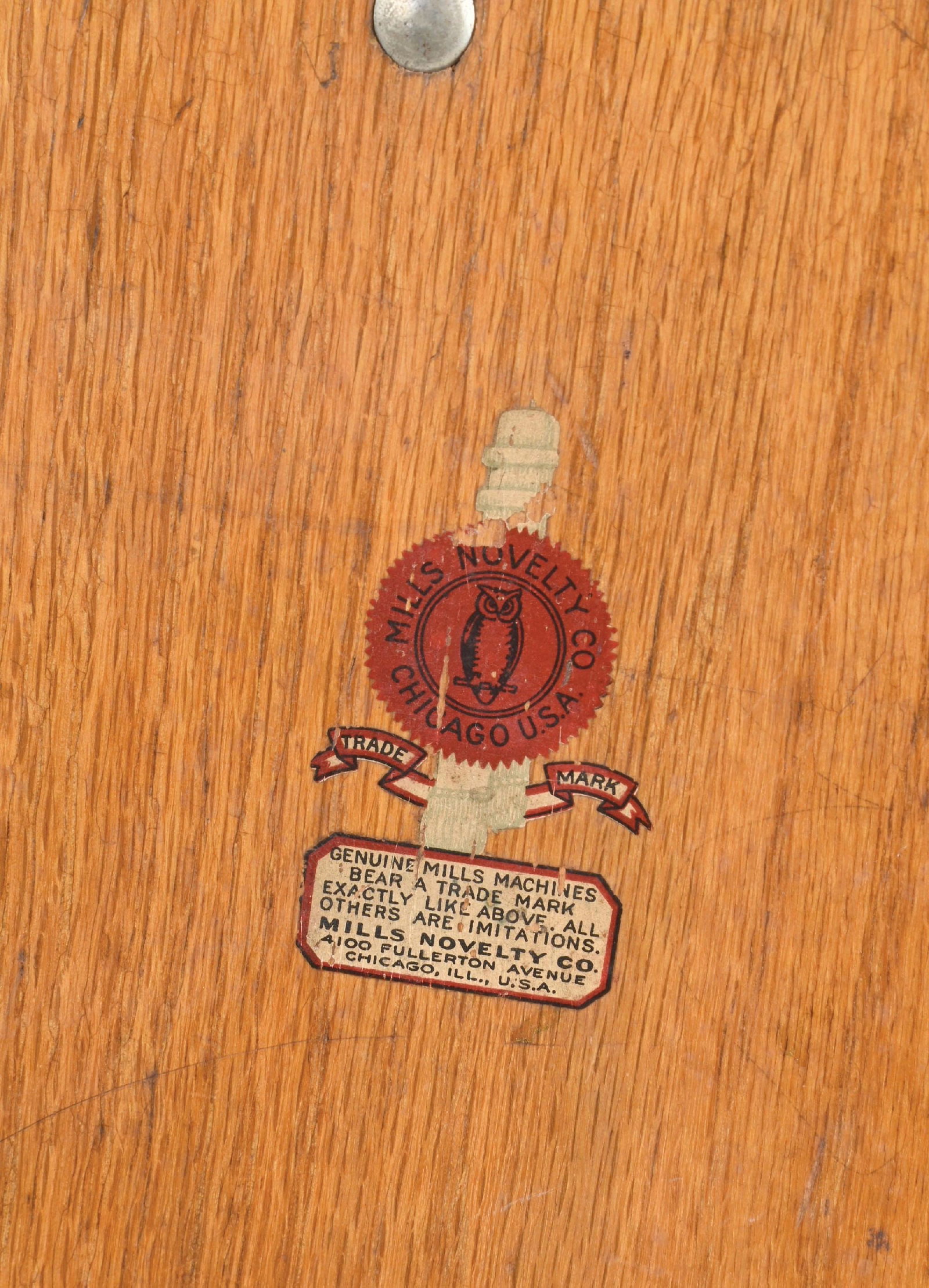 RARE 1¢ MILLS NOVELTY CO. "WAR EAGLE" SLOT MACHINE - 6
